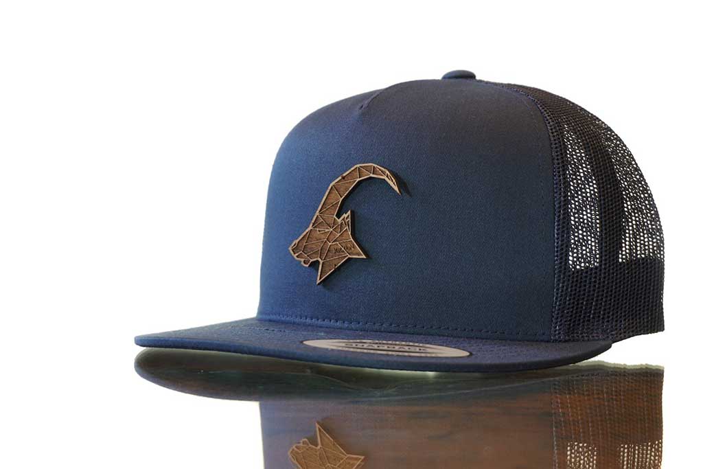 Airtime KRXLN Snapback Cap Mesh - Wood Cap - Wooden Emblem