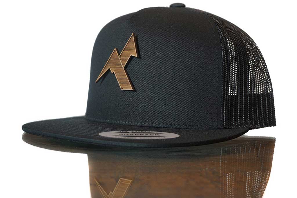 Airtime KRXLN Snapback Cap Mesh - Wood Cap - Wooden Emblem