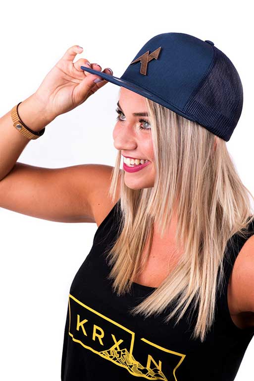 Airtime KRXLN Snapback Cap Mesh - Wood Cap - Wooden Emblem