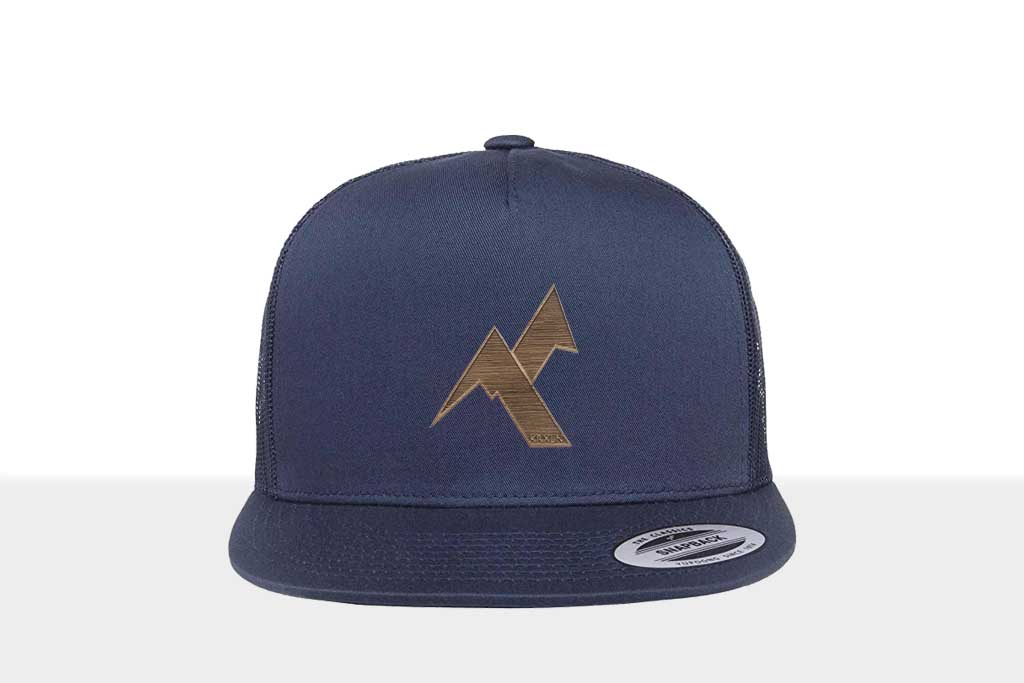 Airtime KRXLN Snapback Cap Mesh - Wood Cap - Wooden Emblem