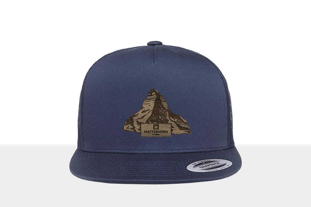 Airtime KRXLN Snapback Cap Mesh - Wood Cap - Wooden Emblem