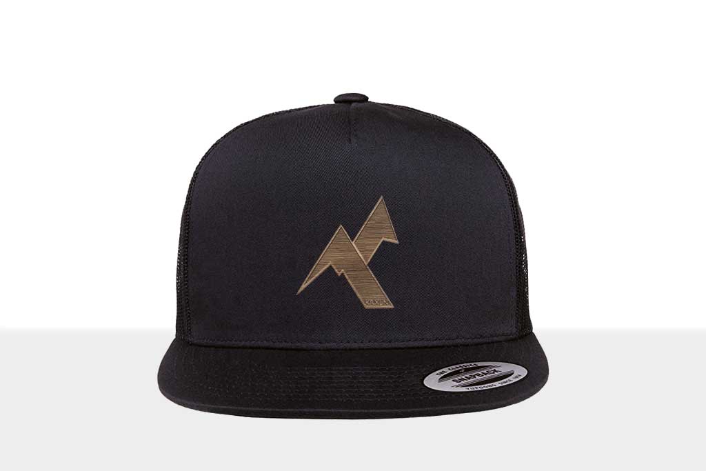 Airtime KRXLN Snapback Cap Mesh - Wood Cap - Wooden Emblem