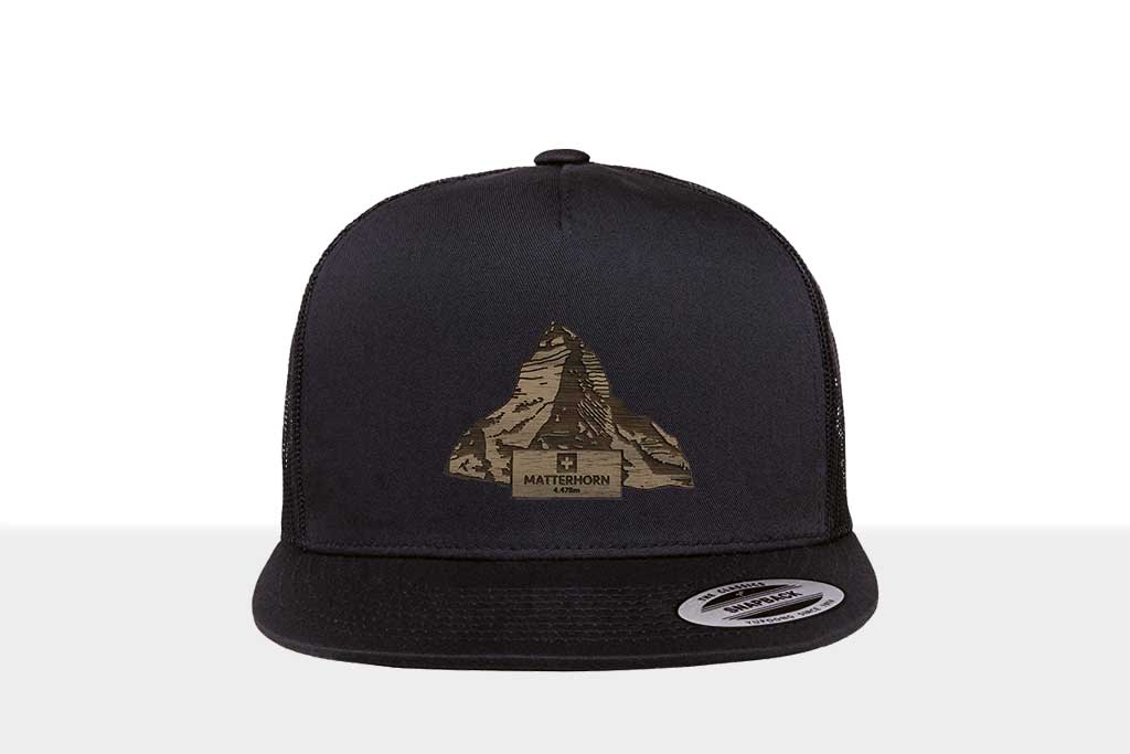 Airtime KRXLN Snapback Cap Mesh - Wood Cap - Wooden Emblem