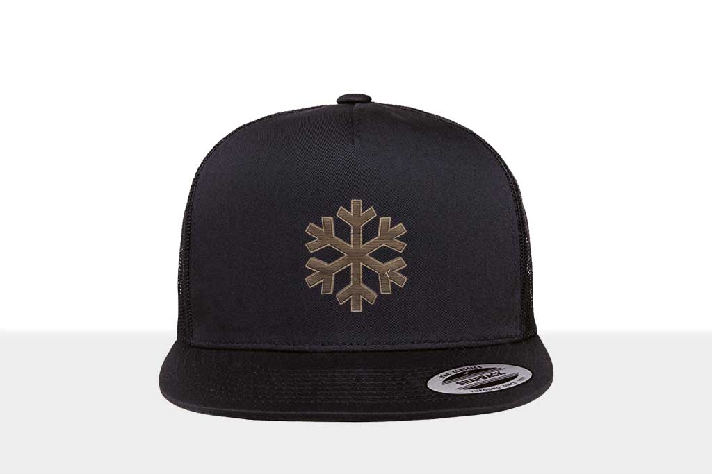 Airtime KRXLN Snapback Cap Mesh - Wood Cap - Wooden Emblem