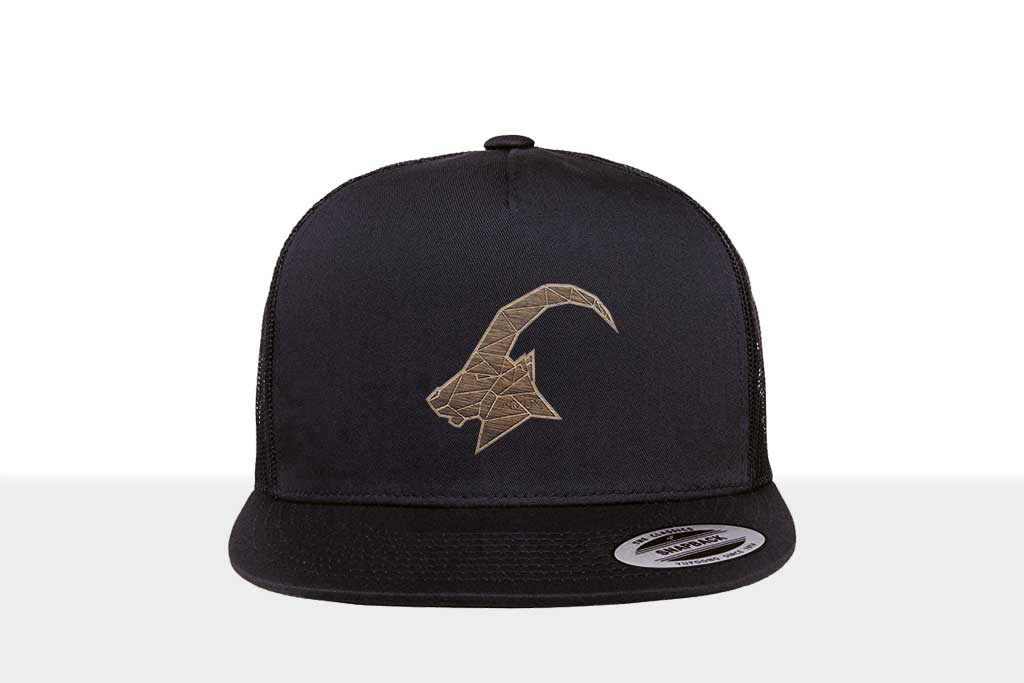 Airtime KRXLN Snapback Cap Mesh - Wood Cap - Wooden Emblem