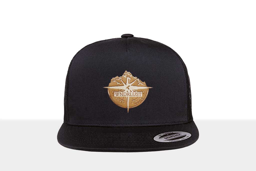 Airtime KRXLN Snapback Cap Mesh - Wood Cap - Wooden Emblem