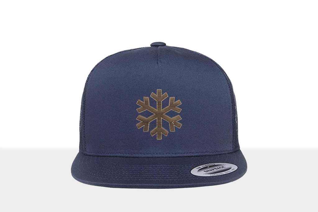 Airtime KRXLN Snapback Cap Mesh - Wood Cap - Wooden Emblem