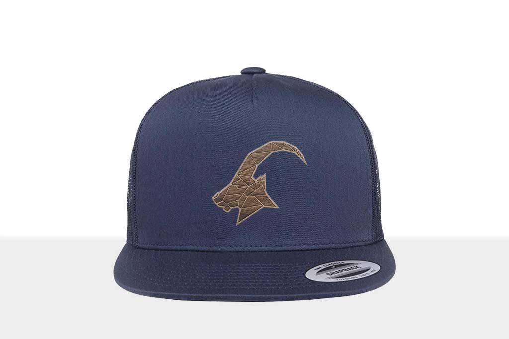Airtime KRXLN Snapback Cap Mesh - Wood Cap - Wooden Emblem