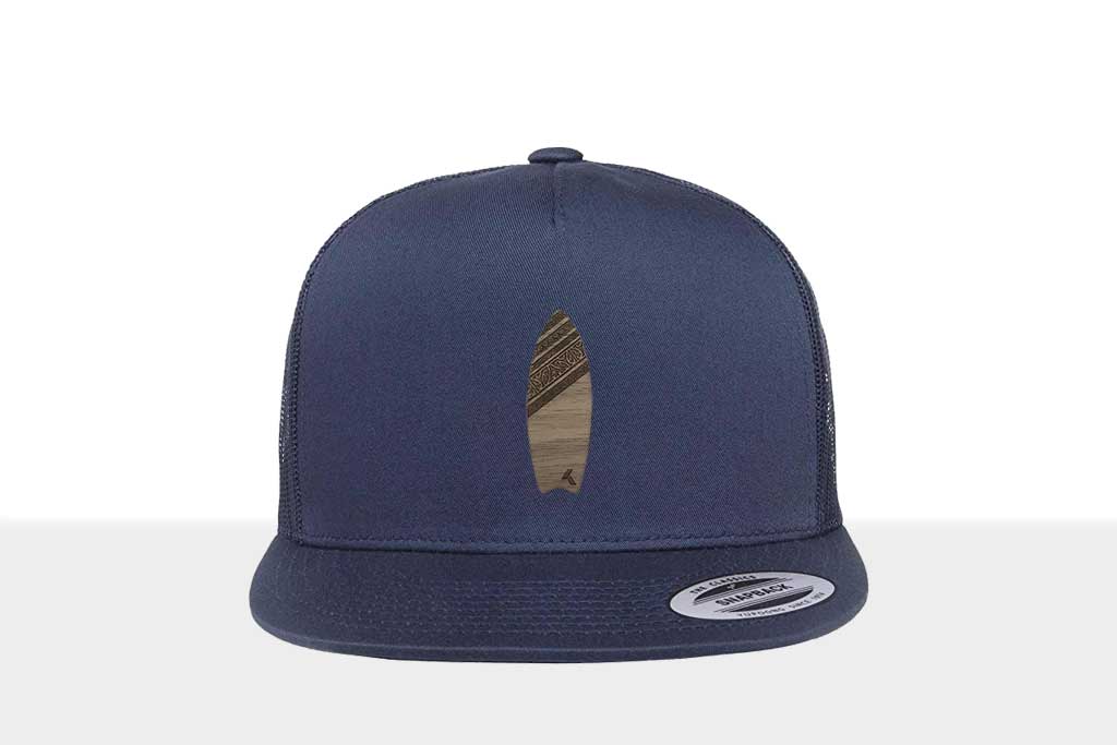 Airtime KRXLN Snapback Cap Mesh - Wood Cap - Wooden Emblem