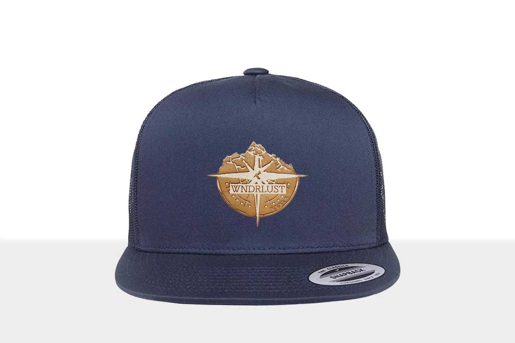 Airtime KRXLN Snapback Cap Mesh - Wood Cap - Wooden Emblem