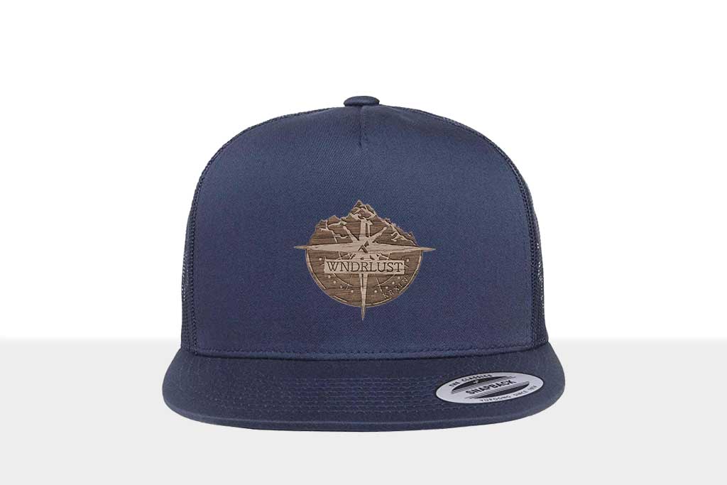 Airtime KRXLN Snapback Cap Mesh - Wood Cap - Wooden Emblem