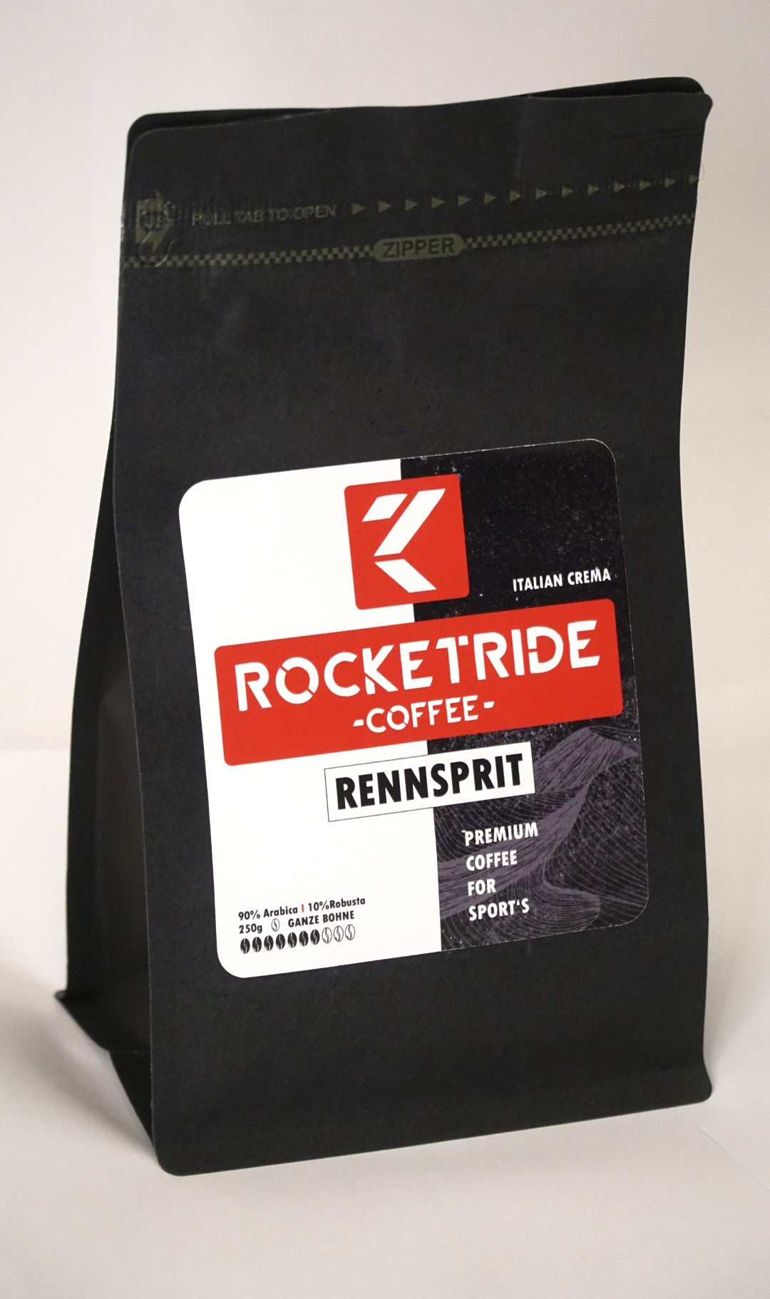 Rocketride Coffee - Kaffee für Sport - säurearm - 250g