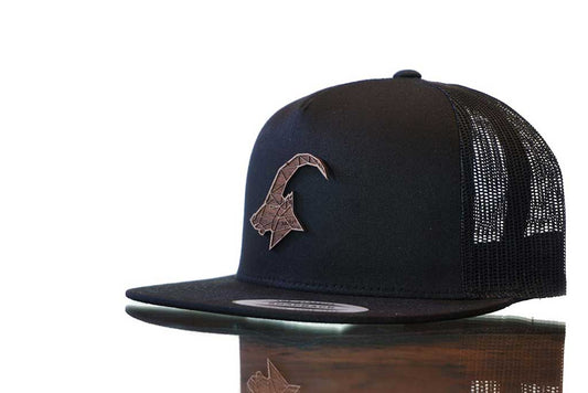 Airtime KRXLN Snapback Cap Mesh - Wood Cap - Wooden Emblem